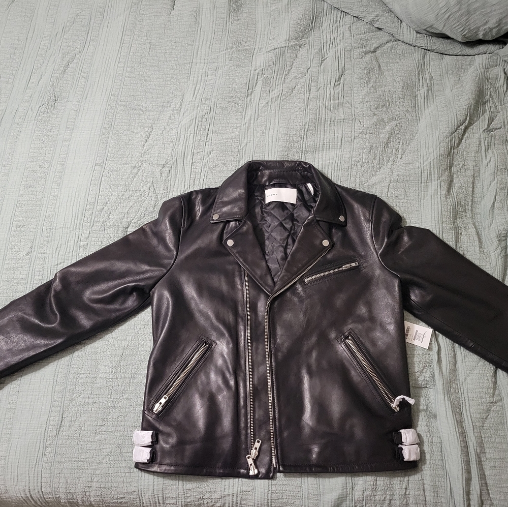 Men's BLDWN Leather Motorcycle Jacket KTHO 🔥 NWT